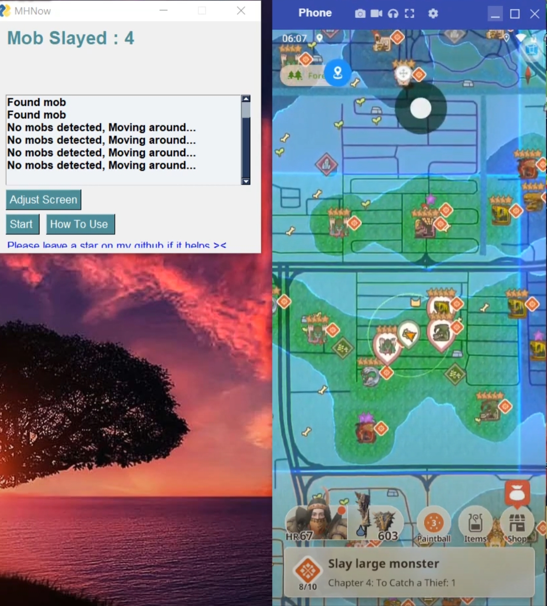 Monster Hunter NOW automation